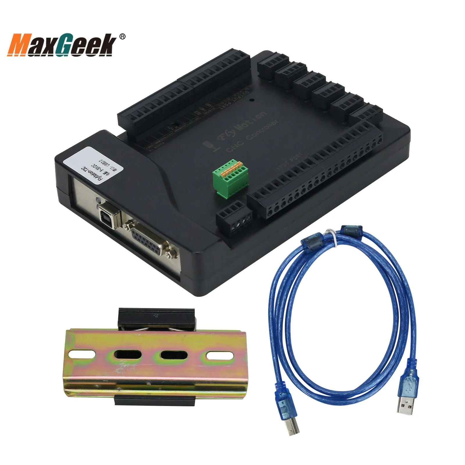 

Maxgeek nMotion Mach3 USB CNC Motion Control Card Interface Board Breakout Driver Board for CNC Engvaing Milling Machine