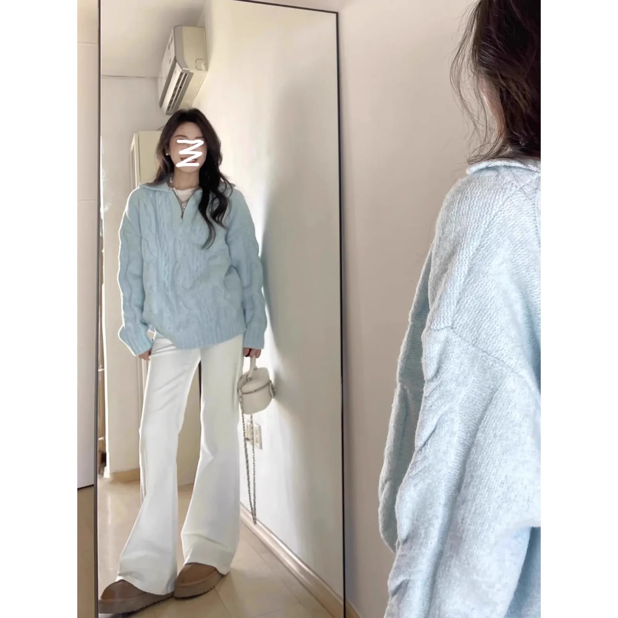 하이웨이스트 벨보텀 청바지 여성용 신축성 슬림핏 롱 코튼 스트레치 데님 봄 패션 바지 플로어 기장