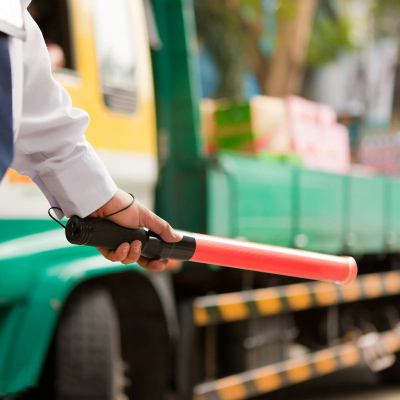 عصا المرور القابلة لإعادة الشحن 5-LED عصا السلامة المستخدمة في اتجاه المرور وضوح السلامة وعصا إشارة LED #5