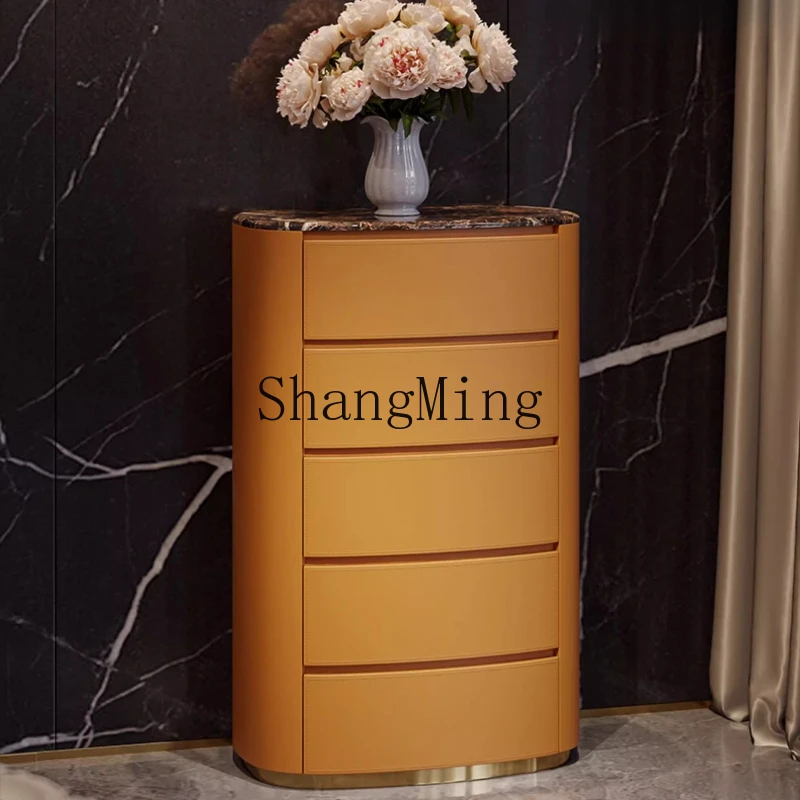 

ZYY light luxury chest of drawers, modern simple and fashionable drawers, four or six storage bucket bedroom storage cabinets