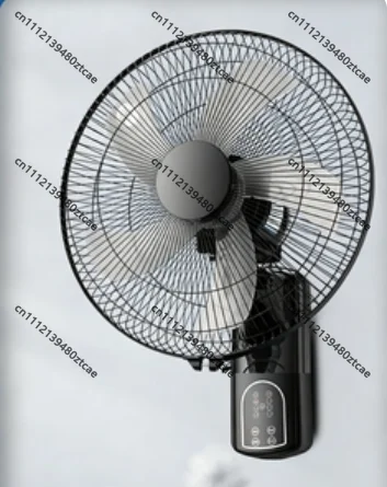16 Inch Wall Mounted Electric Fan, 220V 60W Household Wall Cooling Fan, Quiet Air Circulator with Remote Control Home Office Use