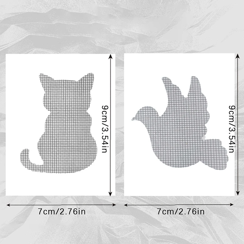Picture 7: Bird Cat Shape Mesh Repair Support Effective Tape For Windows Screen Window Patch Self-adhesive Mosquito Net Window Screen Tape