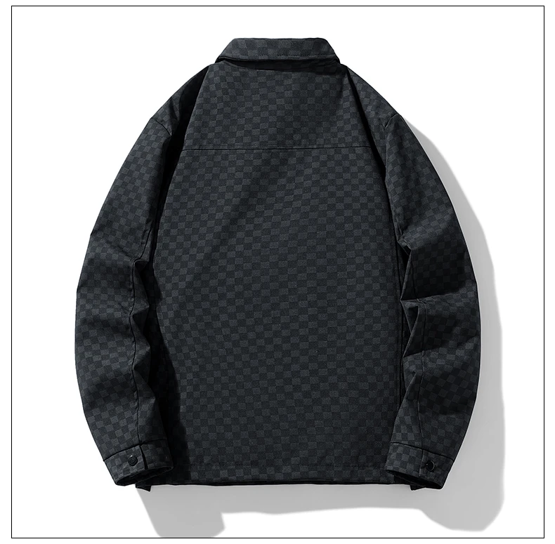 Chimadt-Manteau à carreaux multi-poches pour hommes, veste chemise, mode décontractée, bureau en plein air, revers d'affaires, version coréenne, marque supérieure