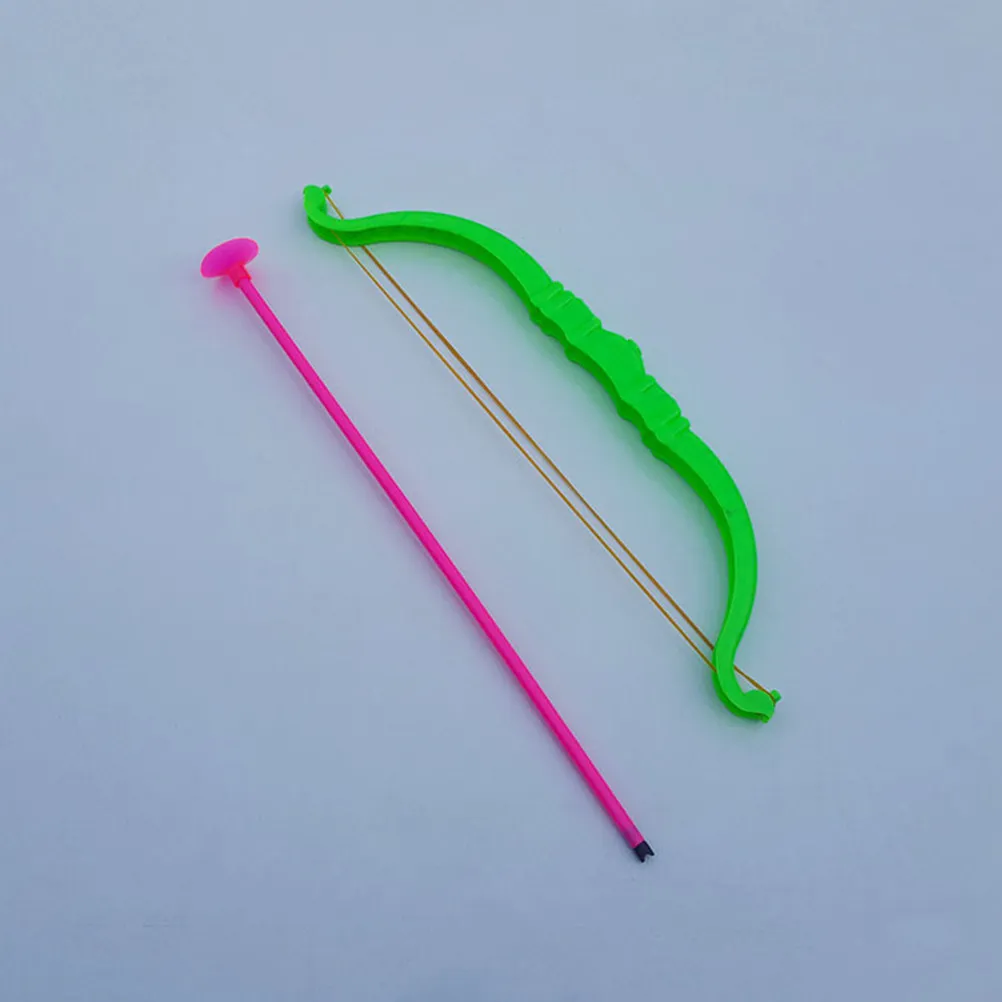 Juego de 20 arcos y flechas de plástico para niños con ventosas, colores aleatorios, artículos deportivos, recuerdos de fiesta, equipo de juego al aire libre