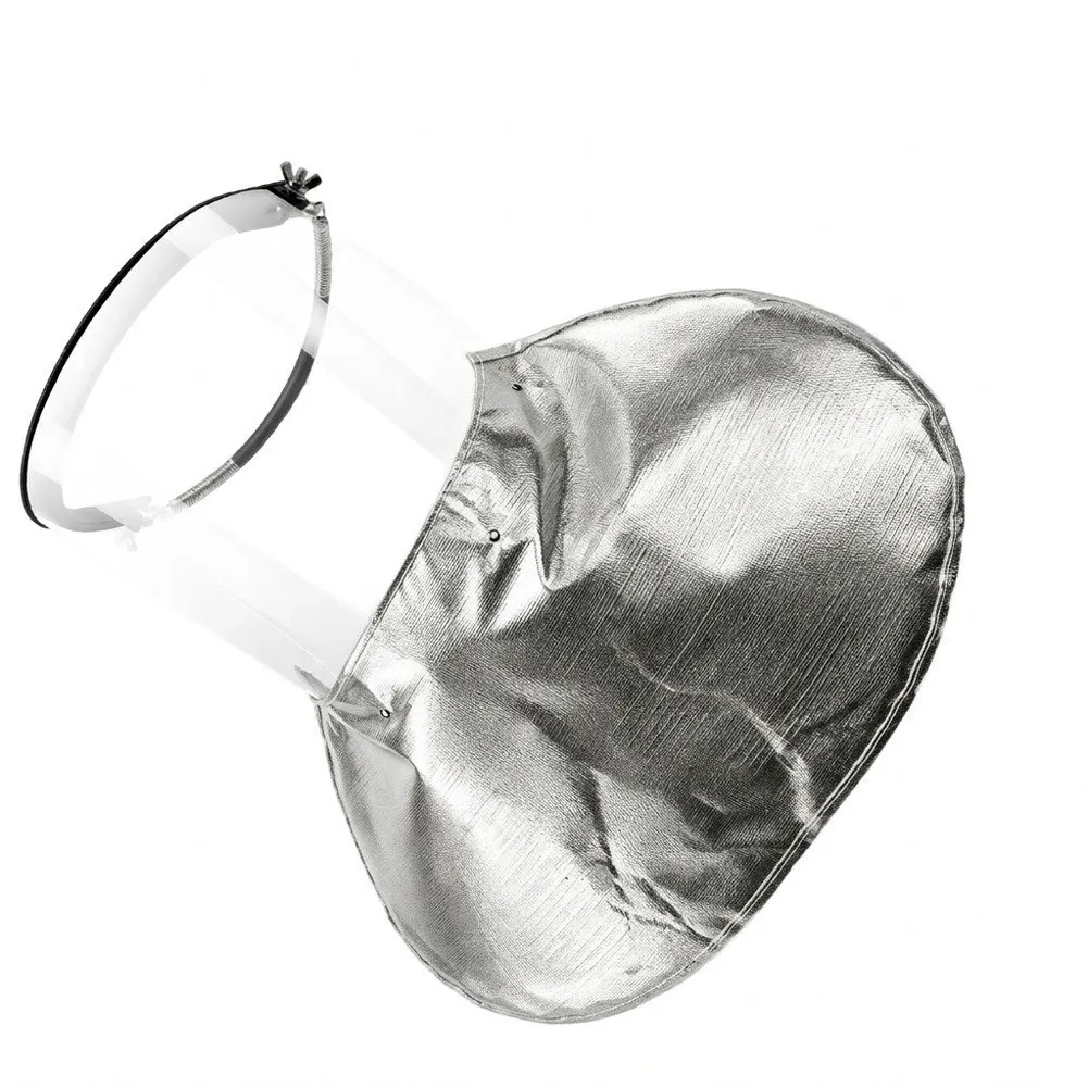 Aluminum Foil Heat Resistant Shield Extended Thermal Protection Hood Screen 180 Degree Flip Up Visor For Welding Steel Mill
