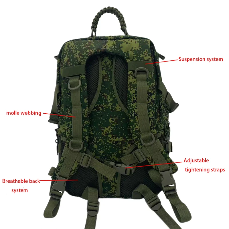 1000d Oxford Doek Heren Verstelbare Militaire Rugzak Leger Escape Bag Multifunctionele Waterdichte Camping Jacht Rugzak