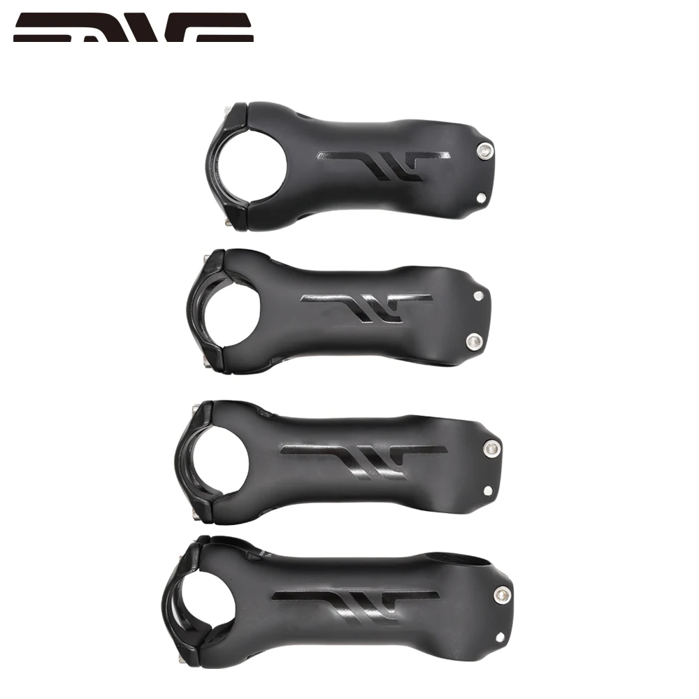 

Black carbon fiber bicycle stem, mountain/road bicycle stem, ultralight/matt finish, 31.8mm, 6°, 80-110mm, bicycle accessories