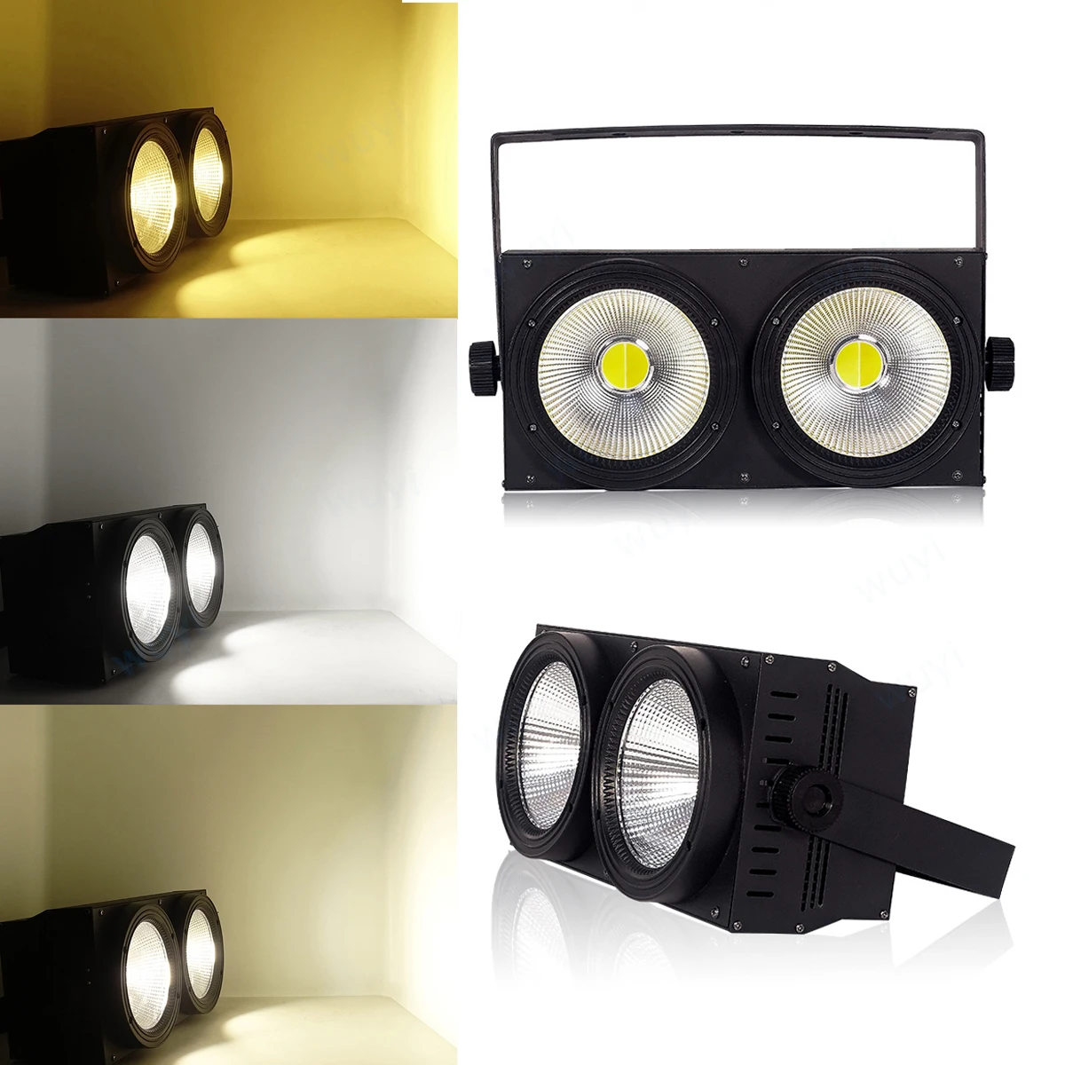 Imagem -02 - Led Audience Blinder Light com Dmx Strobe Branco Frio Quente para Palco Clube Disco Estúdio Olhos 200w Cob