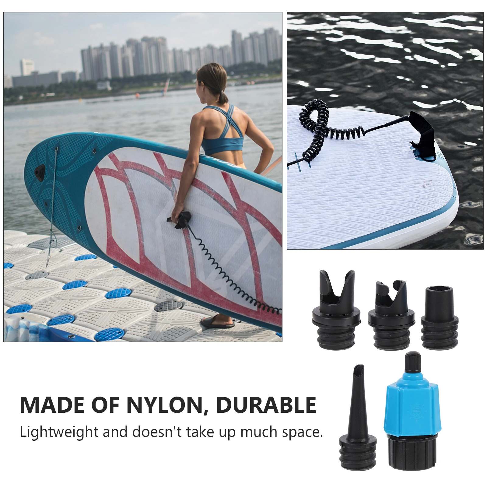 

5Pcs High Grade Inflatable Adapters Portable Pump Adapter for Kayak Sports Rowing Boats Accessories Excellent Pump Adapter