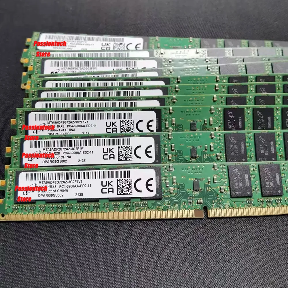 1 Pcs 32G For MT MTA18ADF4G72AZ-3G2BZTG MTA18ADF4G72AZ-3G2F1V1 RAM 2RX8 PC4-3200 3200 ECC VLP Server Memory Hot Sale