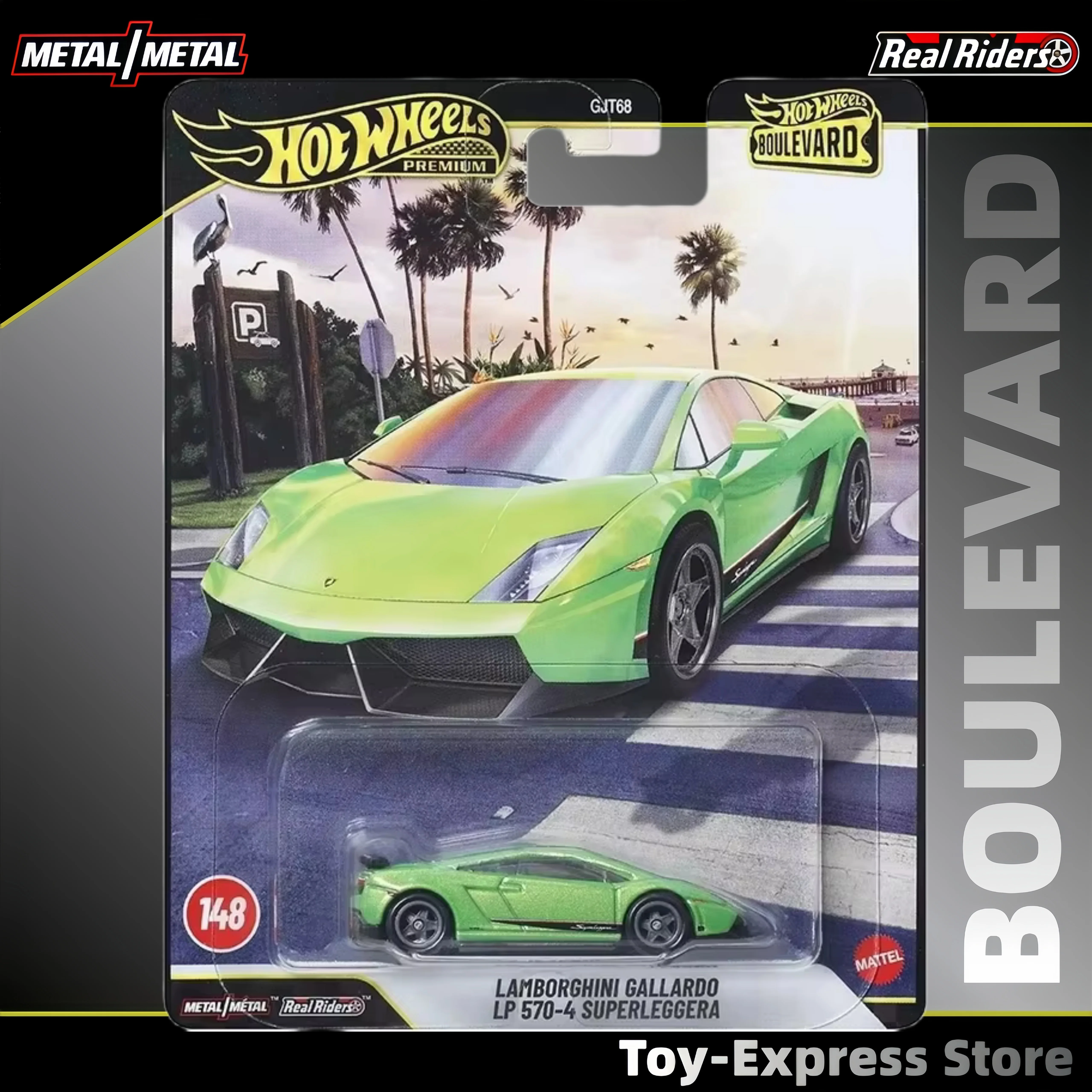 

Hot Wheels Premium 2026 Boulevard Children Toys Lamborghini Gallardo LP 1:64 Car Model Hotwheels Boys Kids Toys Birthday Gift