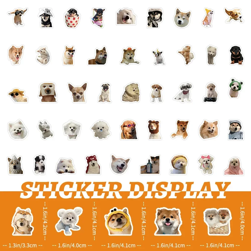 100pcs Cute Japanese Shiba Inu Stickers Children Stationery Stickers Funny Puppy Decorative Sticker Gift for Students