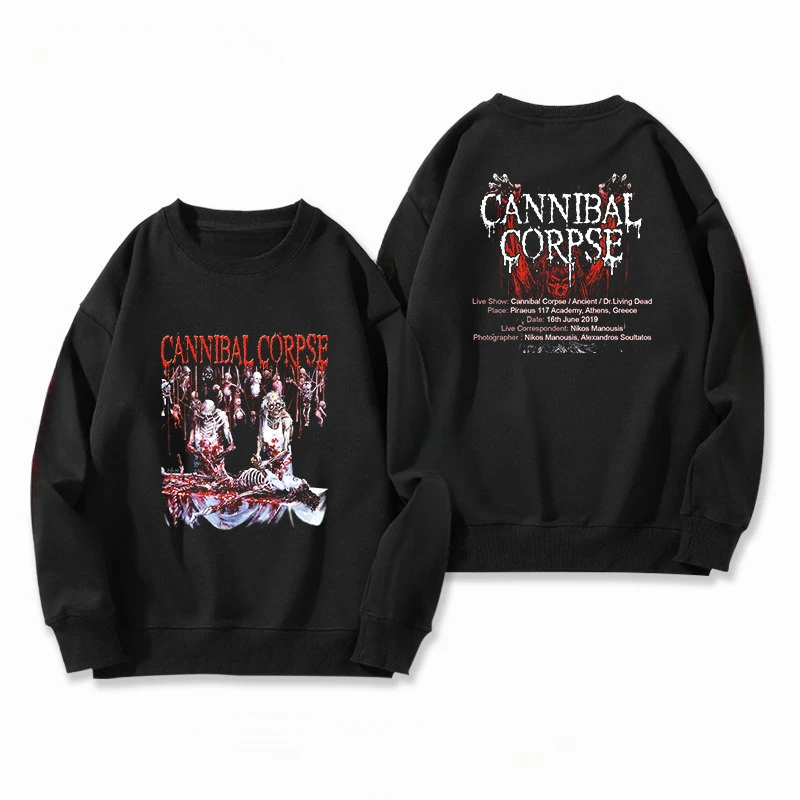 

Мужская толстовка с круглым вырезом Hot CANNIBAL CORPSE Band – осенне-зимний топ в стиле американского дэт-метала
