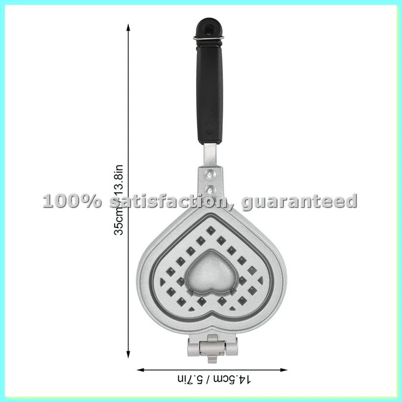 

Форма для выпечки в форме сердца, 5,7x13,8 дюйма, двусторонняя, из алюминиевого сплава, для небольших кухонь - AD23