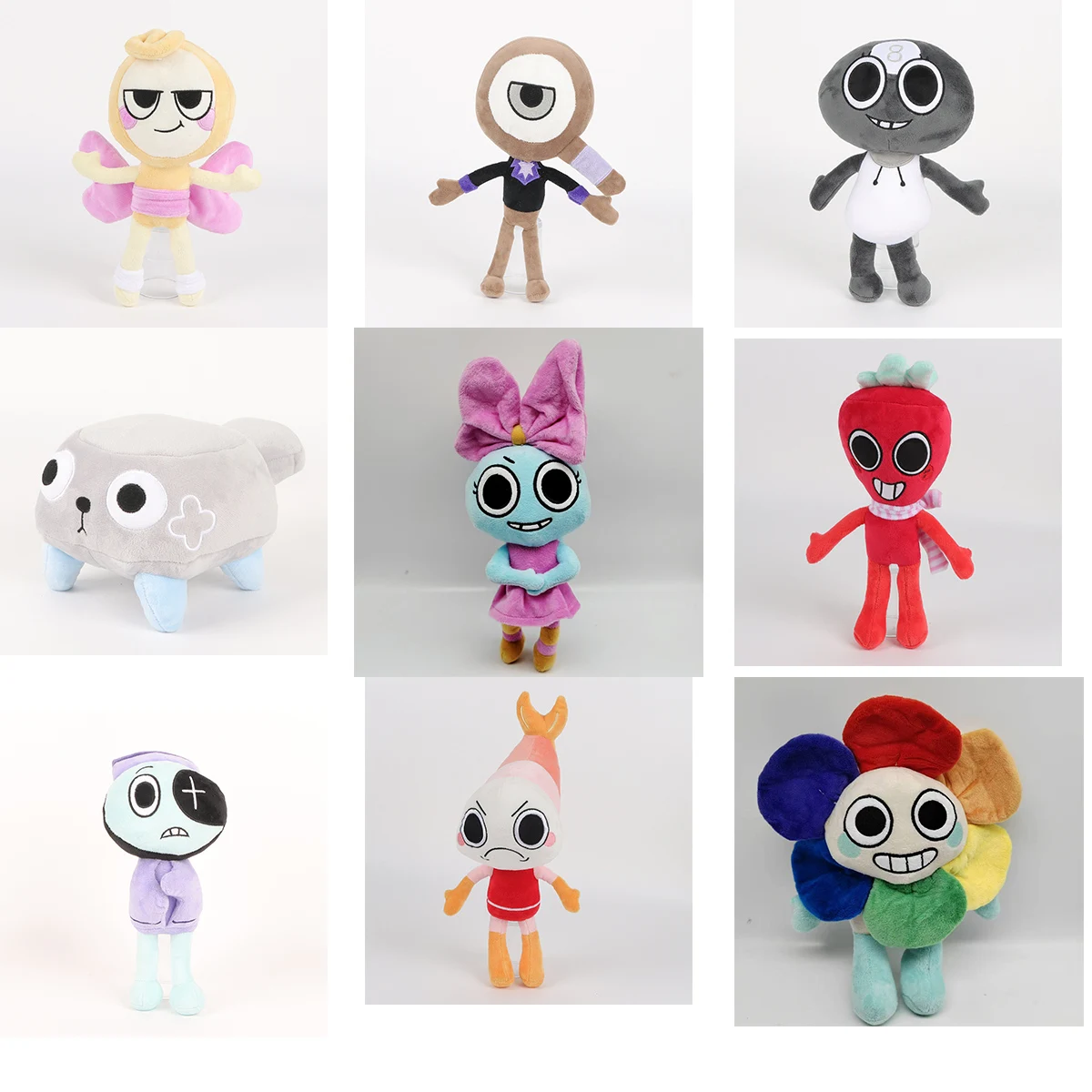 Dandy's World Plush Horror Game Dandy World Scrap Soft Stuffed Plush Toy Cute Boxten Poppys Plushie Pillow Dolls For Kids Gifts