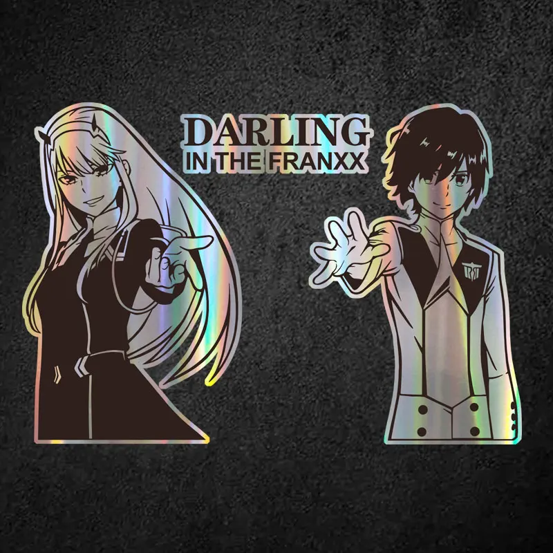 DARLING in the FRANXX animation peripheral laser stickers suitcase decoration stickers laptop mobile phone stickers