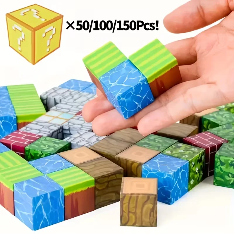 Giocattolo da costruzione magnetico STEM da 100 pezzi - Piastrelle 3D creative per la coordinazione occhio-mano, blocchi di assemblaggio educativi per età 3+