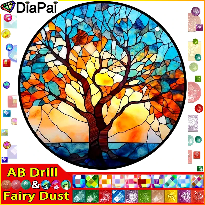 DIAPAI Fairy Dust AB Square/Round Drill 5D DIY Diamond Painting 