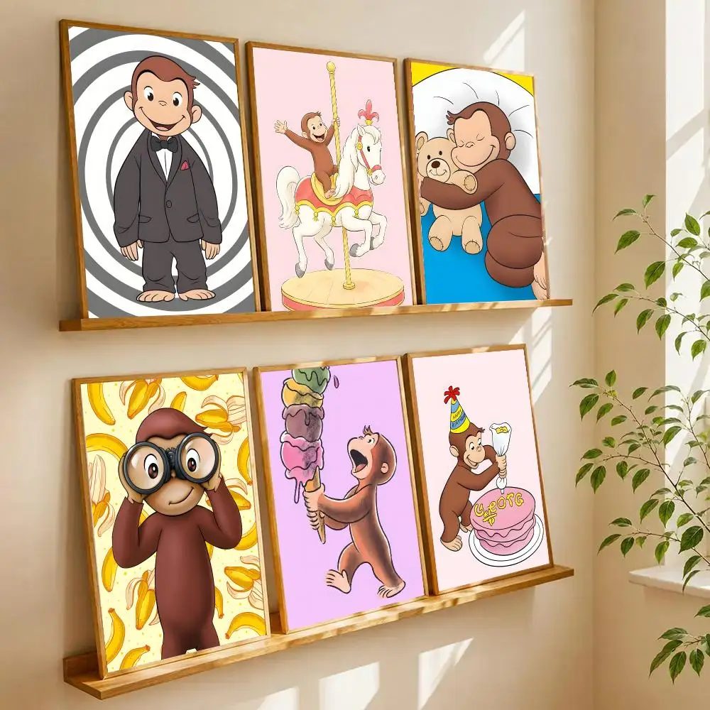 C-Curious George Poster Modern Aesthetic Home Decoration Wall For Living Room Bedroom Home Gift