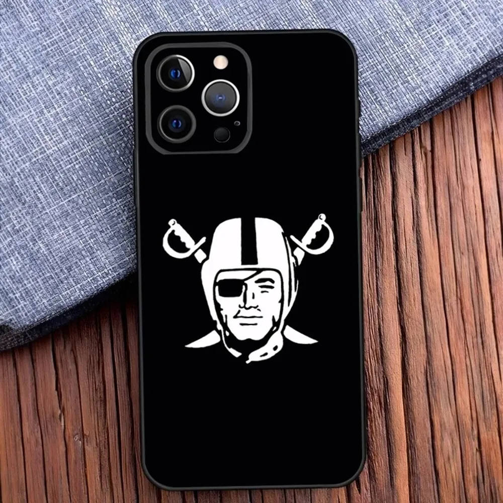 R-Raiders O-Oakland Phone Case For iPhone 16,15,14,13,12,11,Pro,X,XS,Max,XR,Plus,Mini Soft Black Cover