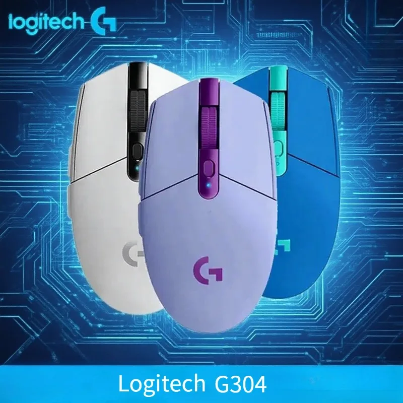 

Logitech G304 Wireless Gaming Mouse, USB Receiver, Ergonomic Design, Suitable for Office/Home/Esports, Universal Compatibility