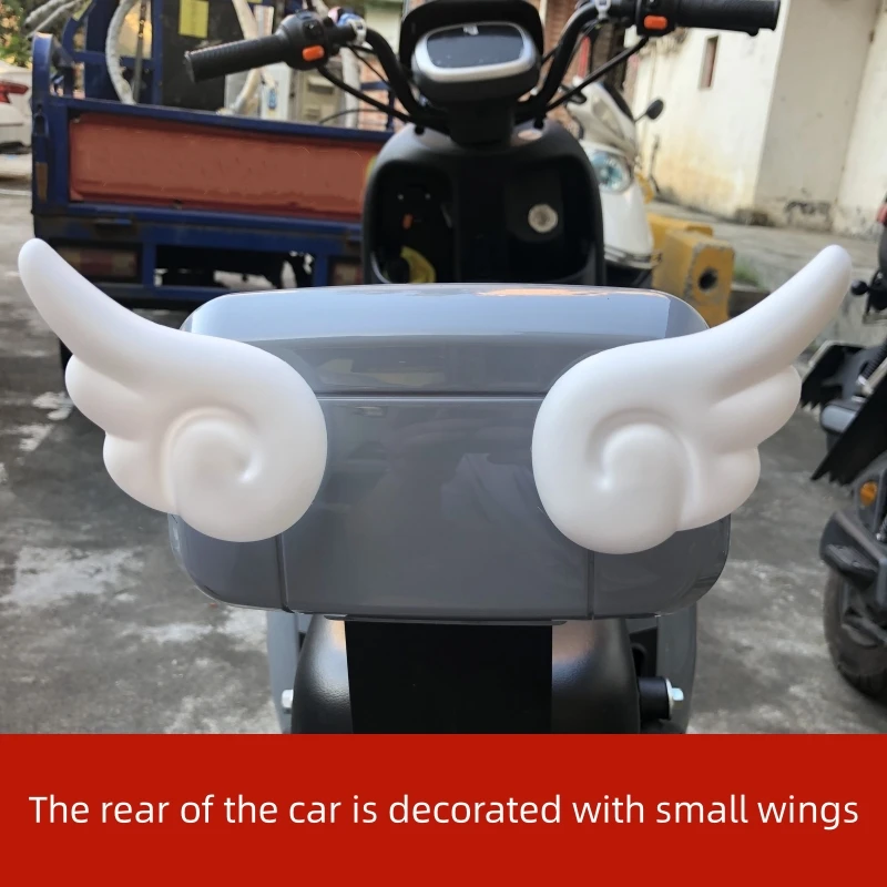 Motorcycle sticker Rear small wings 3D decorative sticker helmet body modification sticker motorcycle accessories