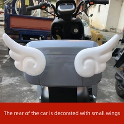 Motorcycle sticker Rear small wings 3D decorative sticker helmet body modification sticker motorcycle accessories