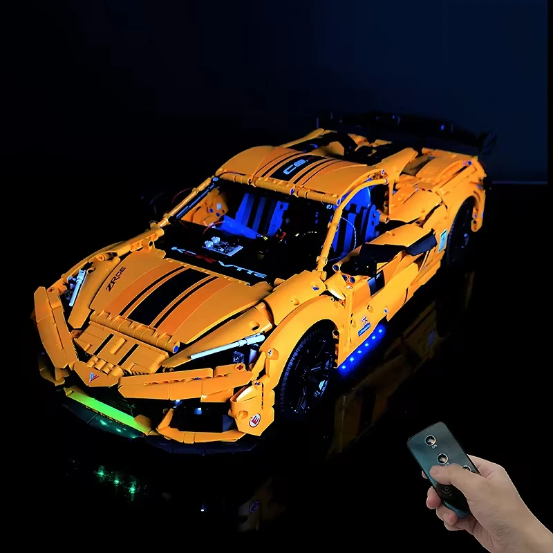 RC DIY LED ライトキット レゴ GULY 10622 テクニカルスポーツカーハイパーカー用 (LED ライトのみ、ブロックモデルなし)