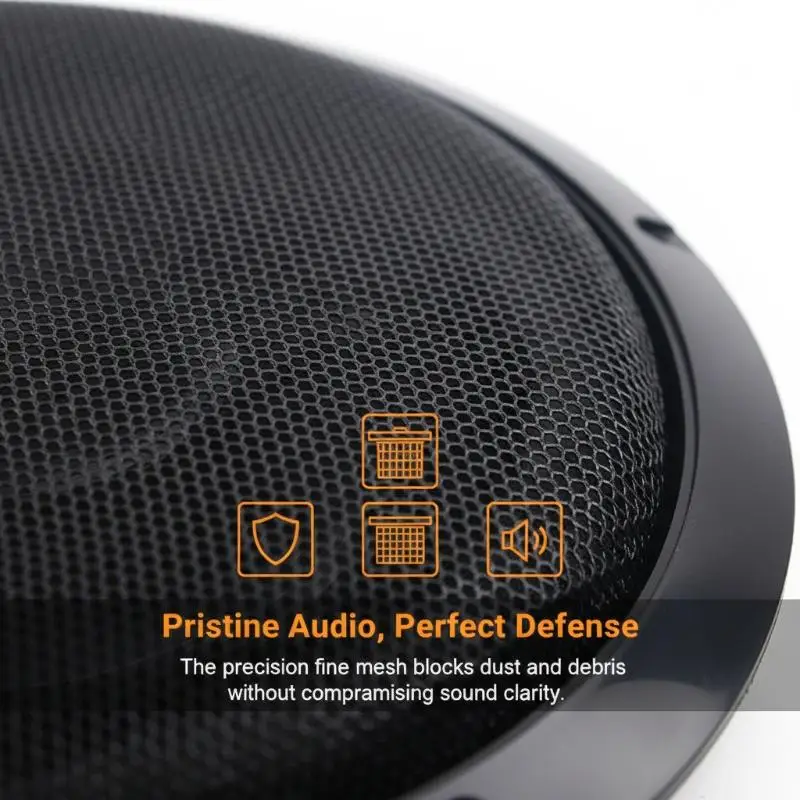 2/3/4/5/6.5/8/10 inch Speaker Net Cover High-grade Mesh Enclosure Speakers Black speaker mesh cover ring