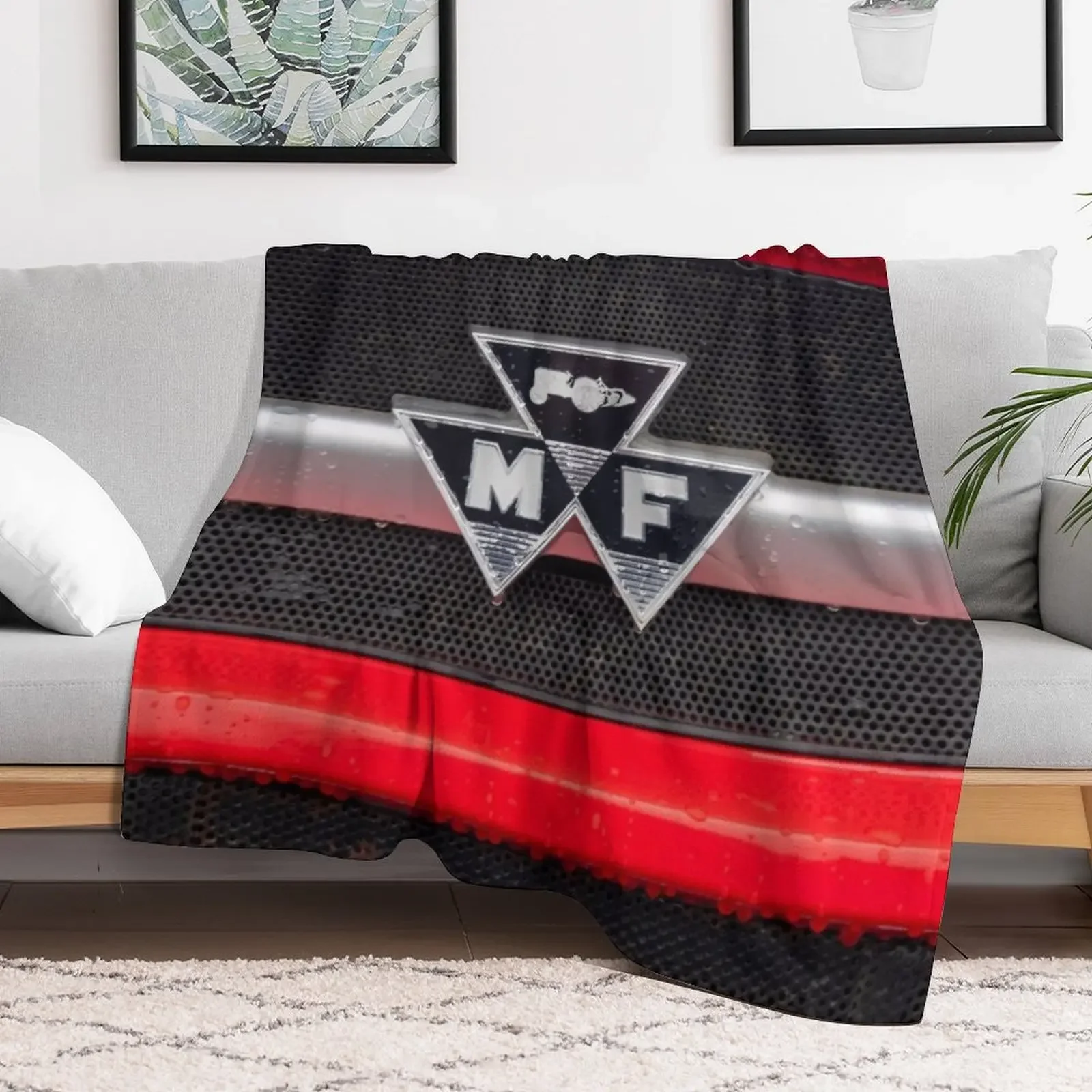 Vintage Massey Ferguson badge Throw Blanket Picnic For Sofa Thin manga Decorative Beds Blankets