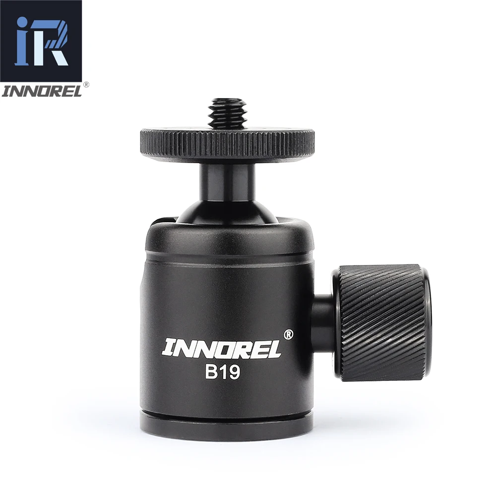 INNOREL B19 Mini Tripod Ball Head for Mobile Phone Smartphone Aluminum Alloy for Selfie Stick Lightweight Camera 19mm Ball