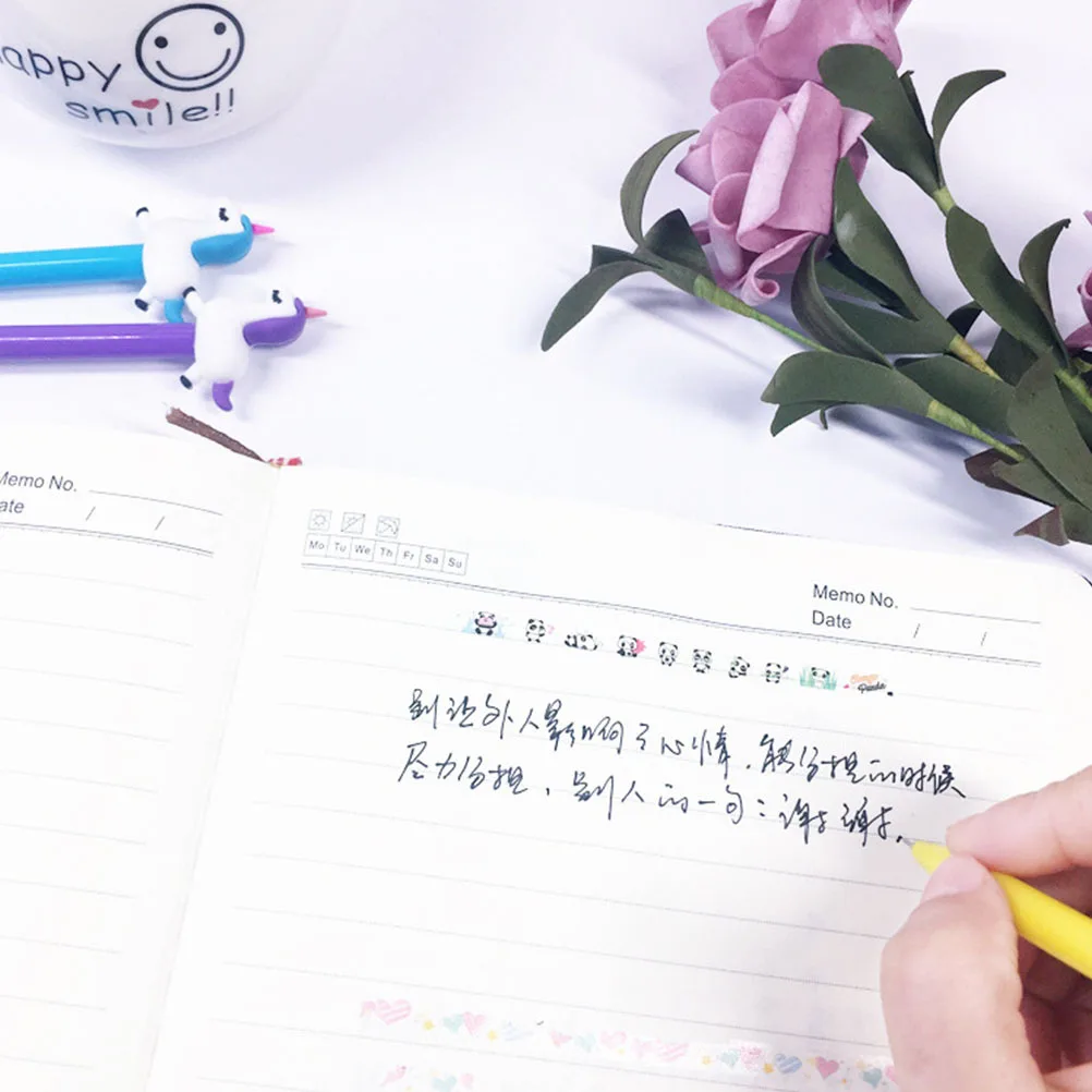 8Pcs Shape Gel Pens Black Ink Fine Point Smooth Writing Creative Pens for School Office Note Taking Creative Gel Pen