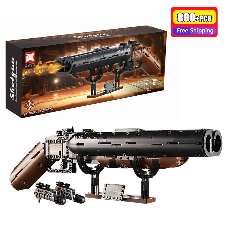 

890 шт., модель ружья, креативная техническая сборка, кирпичи MOC, тактическое оборудование, имитационная модель, строительная игрушка в подарок для взрослых