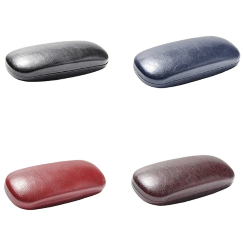 Glasses Case PVC PU Leather Hard Case for Work Leisure Daily Use Classroom Office Glasses Holder Protectors