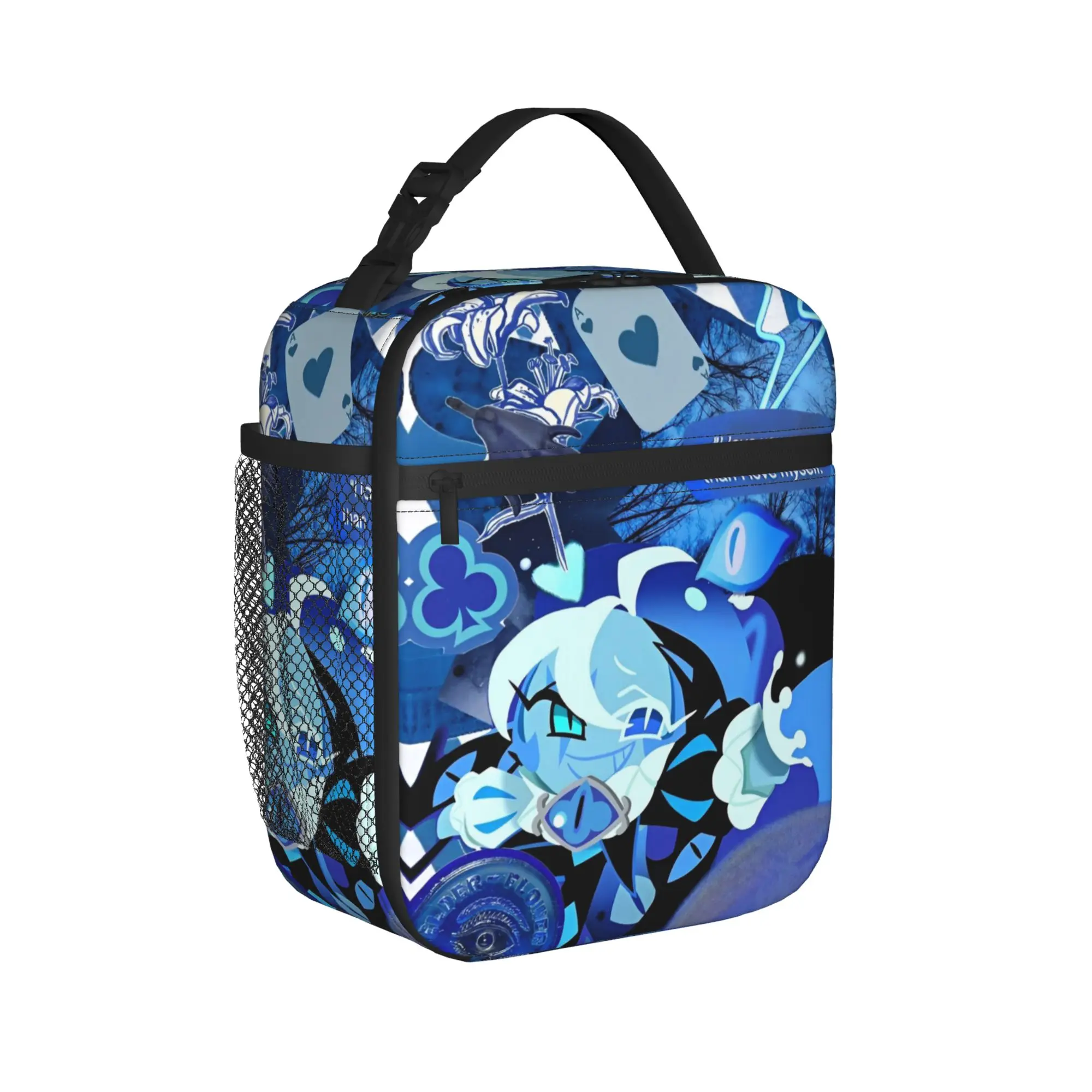 Shadow Milk Cookie Run Kingdom Insulated Lunch Bags Portable Cute Cartoon Meal Container Thermal Bag Lunch Box Tote Food Bag