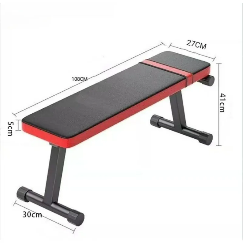 Home Gym Flat Bench with Dumbbells for Bench Press, Multi-Functional Adjustment To Meet Various Fitness Needs