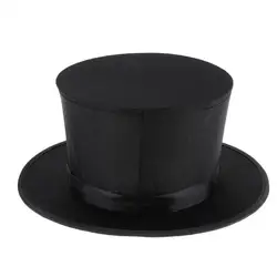 Collapsible Top Hat Magician  Cap Amaze Perform Caps Fabric Accessories