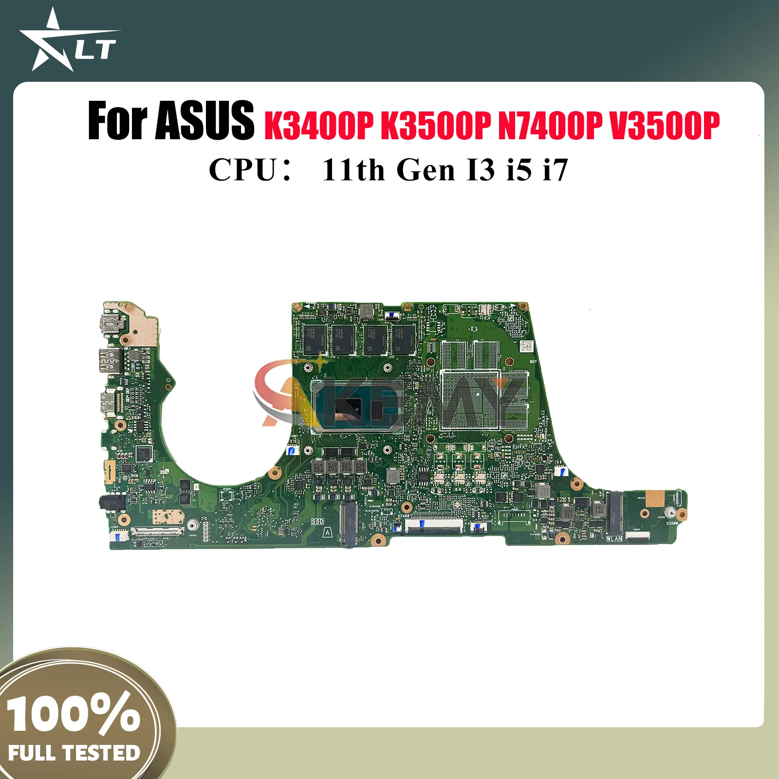 

X7400PA Материнская плата для ноутбука ASUS X7400PC X7400PE V3400P X7400P K3400P K3500P N7400P V3500P Материнская плата с 11-го поколения I3 i5 i7