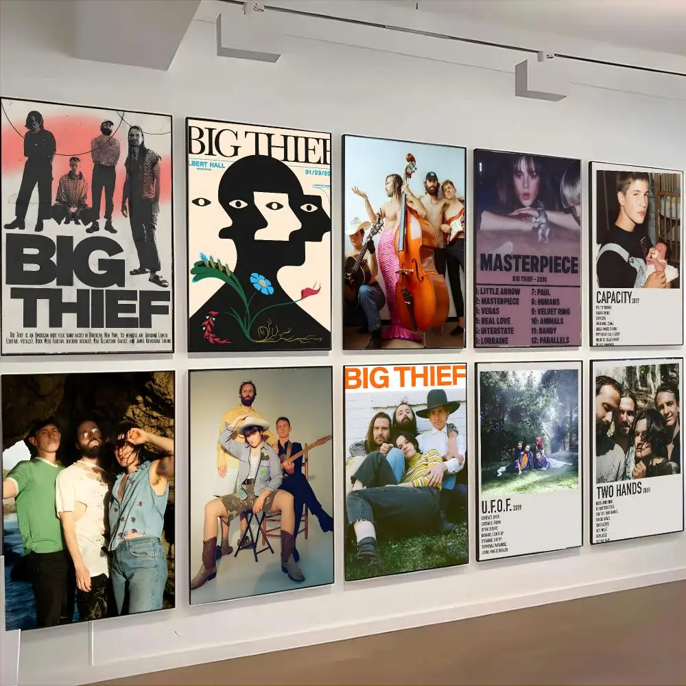 Music Band B-Big Thief Poster Living Room Bedroom Party Bar Decor Moisture-proof Art Wall Painting