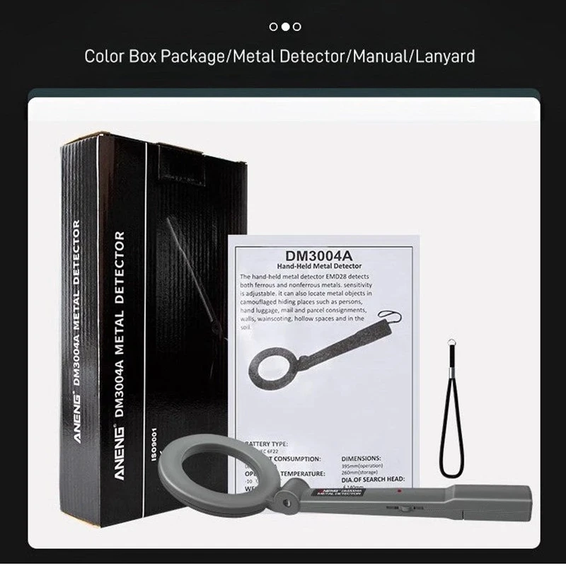 DM3004A Metal Detector Hand-held Economical Portable High Sensitivity Intelligently Adjust Objects Distance Tool Finder image 4