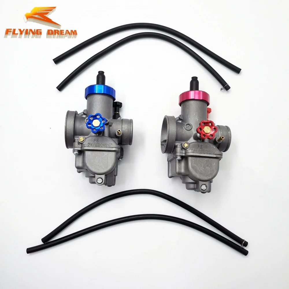 Keihin PE28 Carburetor Carb 28MM CNC Color Screw for motorcycle Koso OKO Scooter Moped ATV Dirt Bike