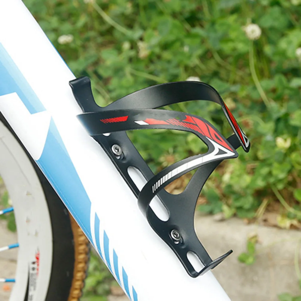 1Pcs Universal Bike Water Bottle Holder Magnalium Alloy Lightweight Stable Cup Frame for Mountain Road Folding Bikes Black Red