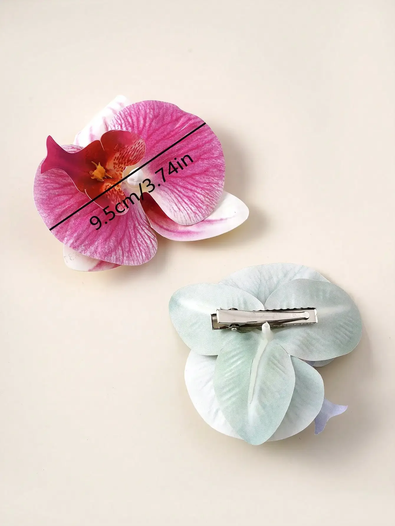 

3D Orchid And Rose Flower Hairpin Boho Women Hair Clip Beach Wedding Photography Accessory