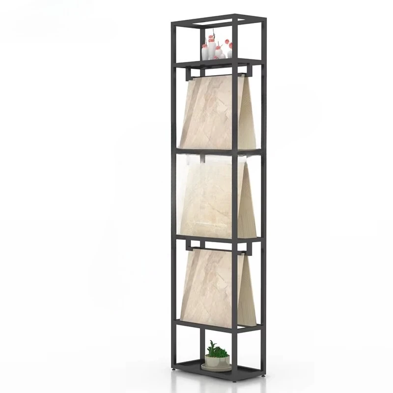 &c High Quality Customized Size Stone Sample Ceramic Tile Display Stand Rack