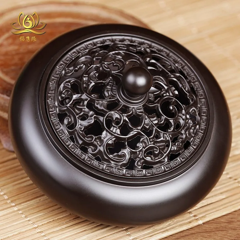 Pure copper antique , , sandalwood , indoor disc burner, Buddhist incense