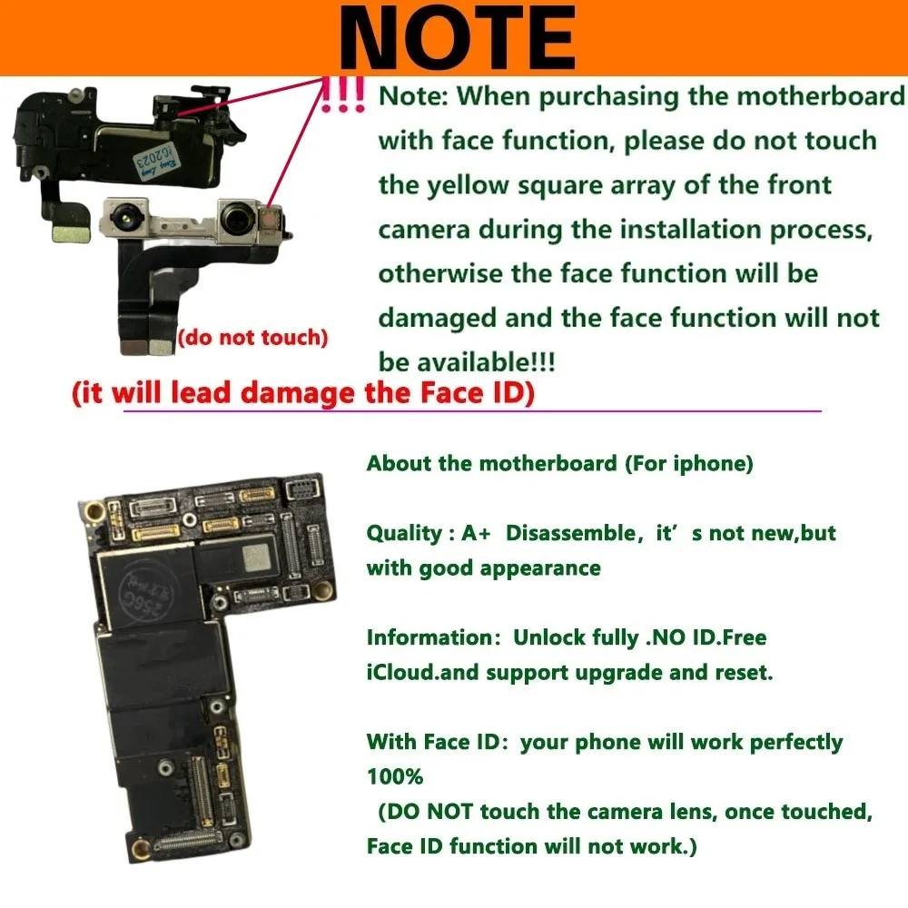 Tested Authentic Unlocked Mainboard For iPhone 12 Pro Max Motherboard With Face ID For 12 mini 12 Pro Cleaned iCloud Logic Board