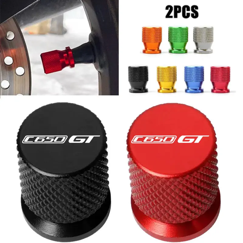 

2PCS Motorcycle Accessories Tire Valve Caps For BMW C650GT C650 GT C 650GT