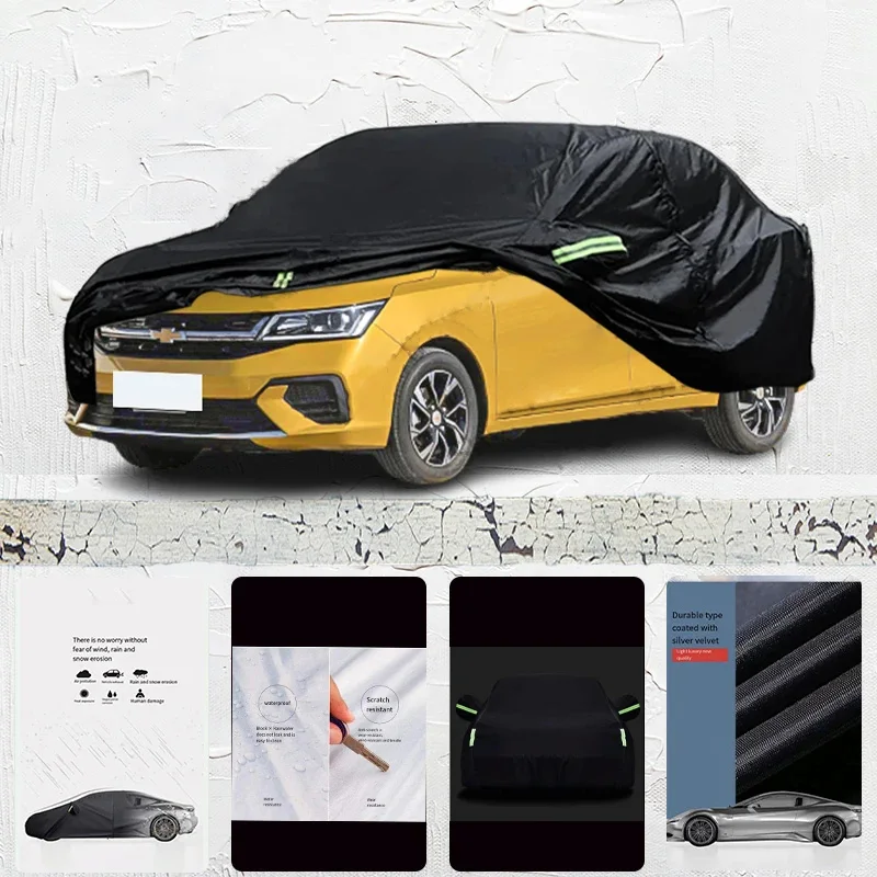 

For-Chevrolet-Aveo-Anti-UV-Sun-Shade-Rain-Snow-Resistant-Dustproof-Black-Cover-Car-umbrella-Full