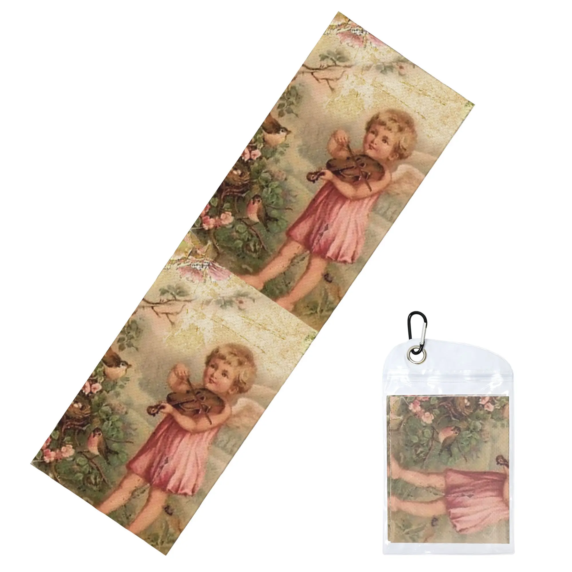 Victorian Angel Cold Exercise Towel Face Towel Quick Dry Vintage Angel Bath Breathable Cold Towel