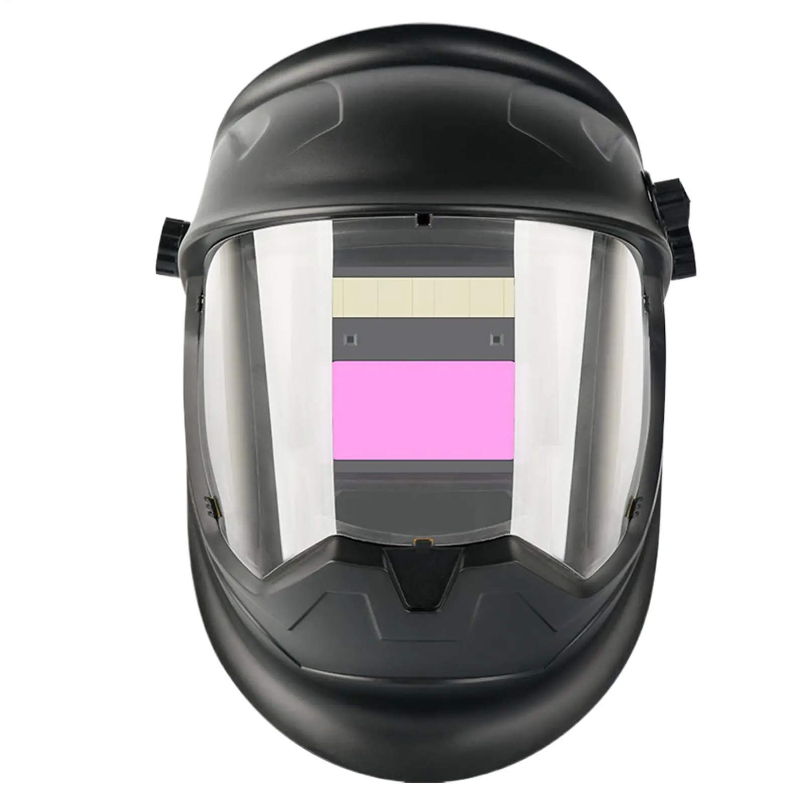 

Auto Darkening Welding Hood Solar Powered Welder Face Cover Anti-Glare Wide Shade Adjustable Face Protector Headgear For Metal